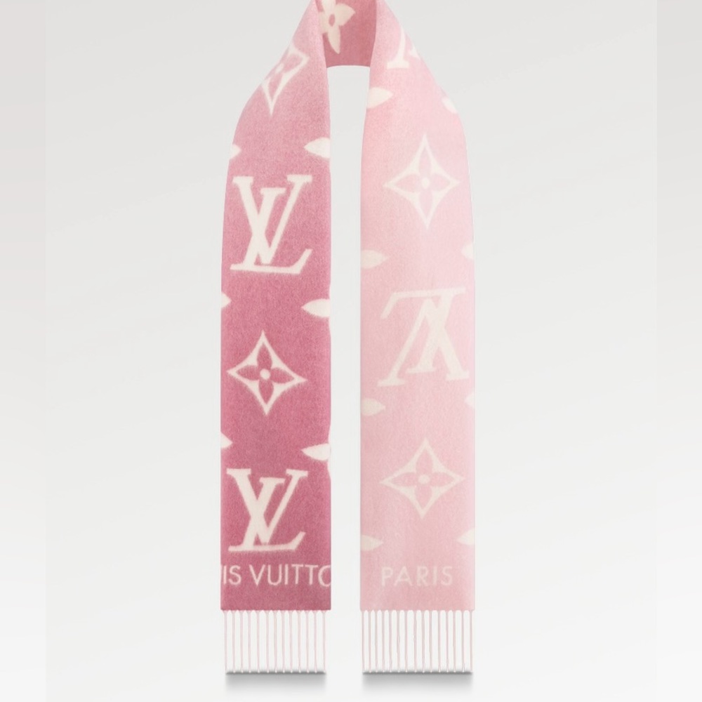 Louis vuitton Reykjavik Gradient Scarf rose clair